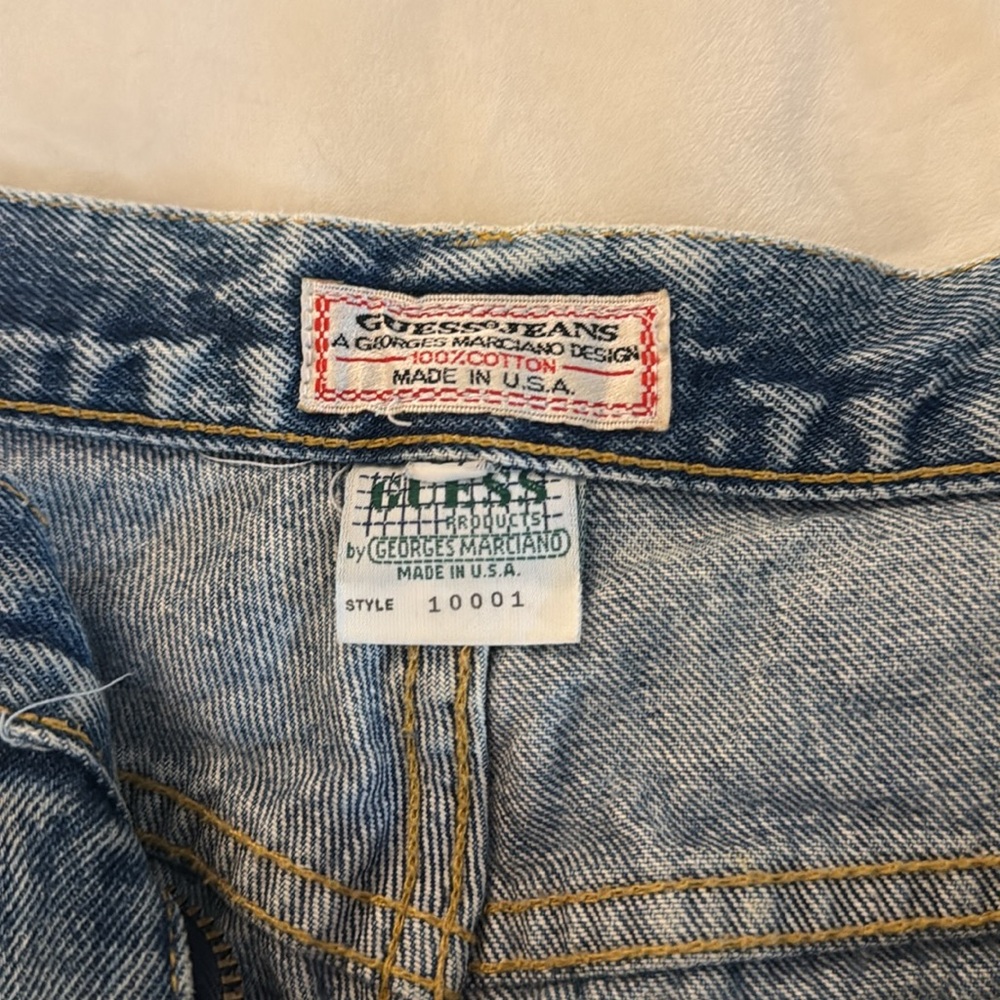 Guess Light Blue Straight Leg Jeans vtg - Picture 4 of 5
